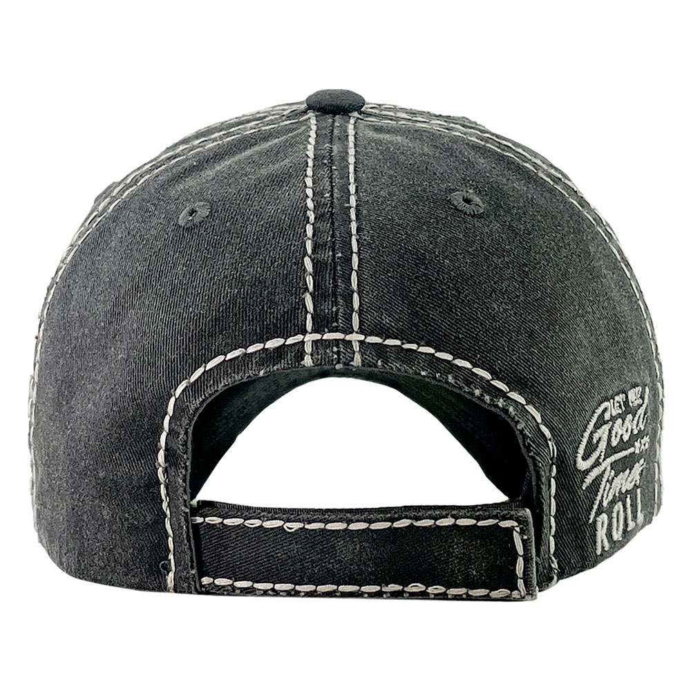 "LET THE Good Times ROLL" Washed Vintage Ball Cap - Image 3
