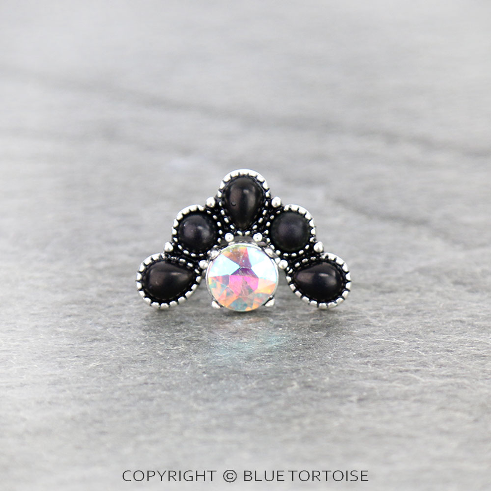 Western Tiara Shape Stone Ring