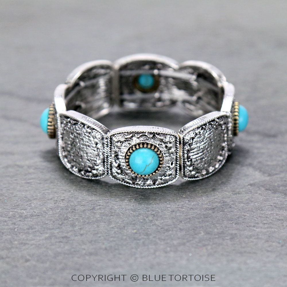Western Style Stone Stretch Bracelet