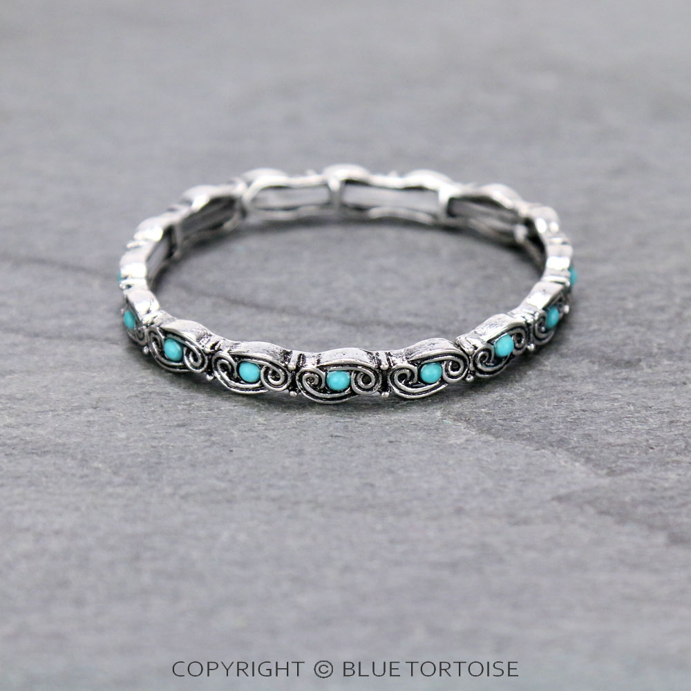 Tailored Semi Stone Stretch Bracelet