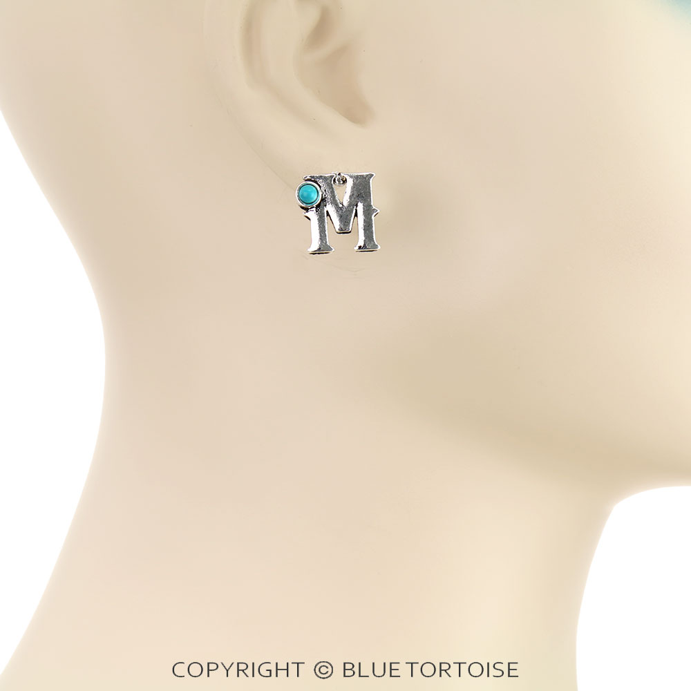 3 Pair Western Initial Earring Set - Image 2