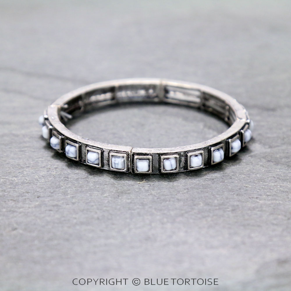 Western Style Stone Stretch Bracelet