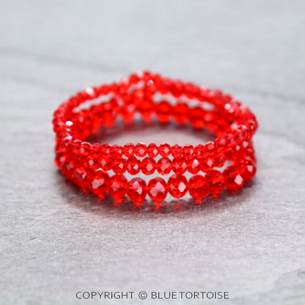 Small Crystal Bead Stackable Stretch Bracelet
