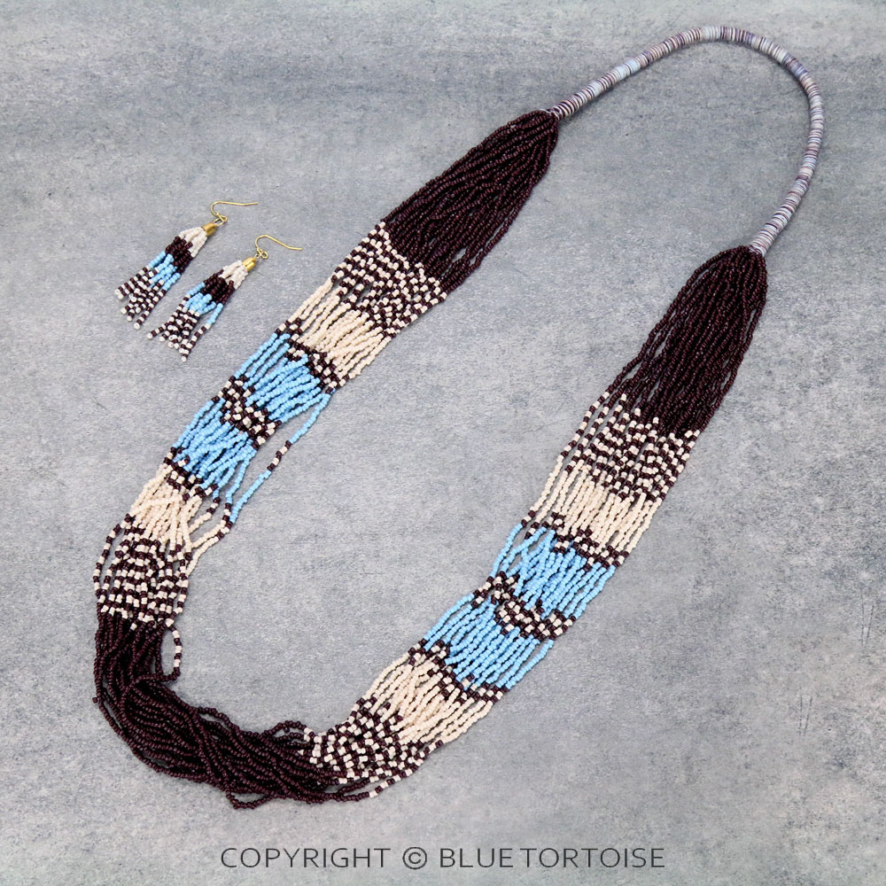 Seed Bead Multi Layered Necklace Set