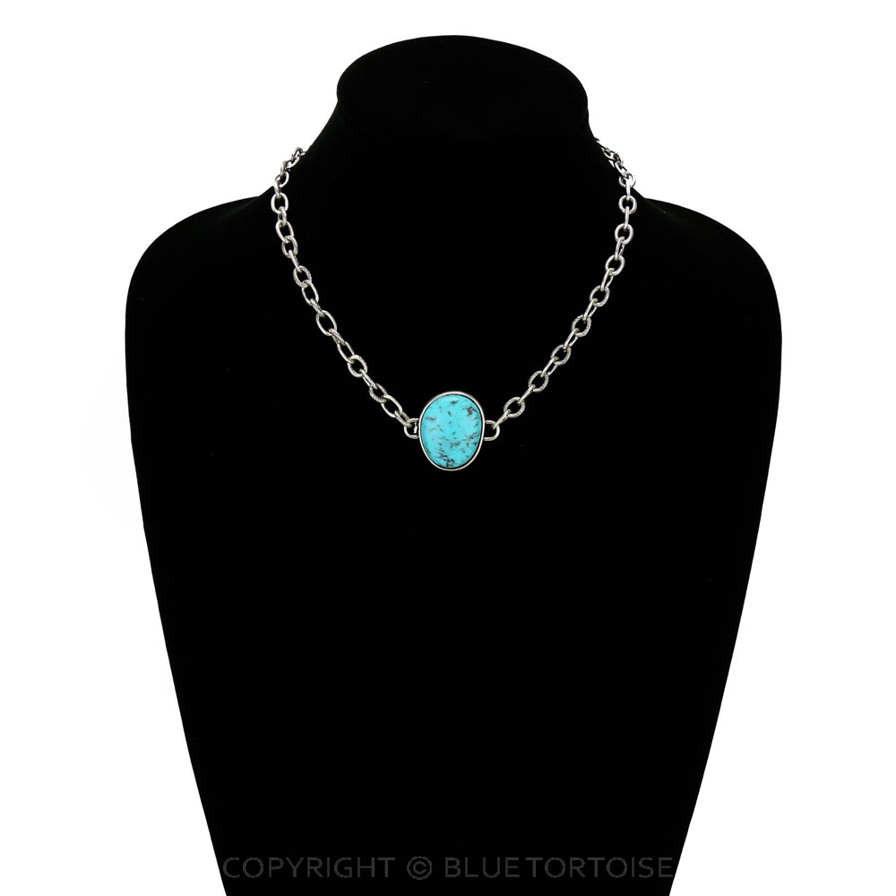 Western Stone Pendant Necklace - Image 2