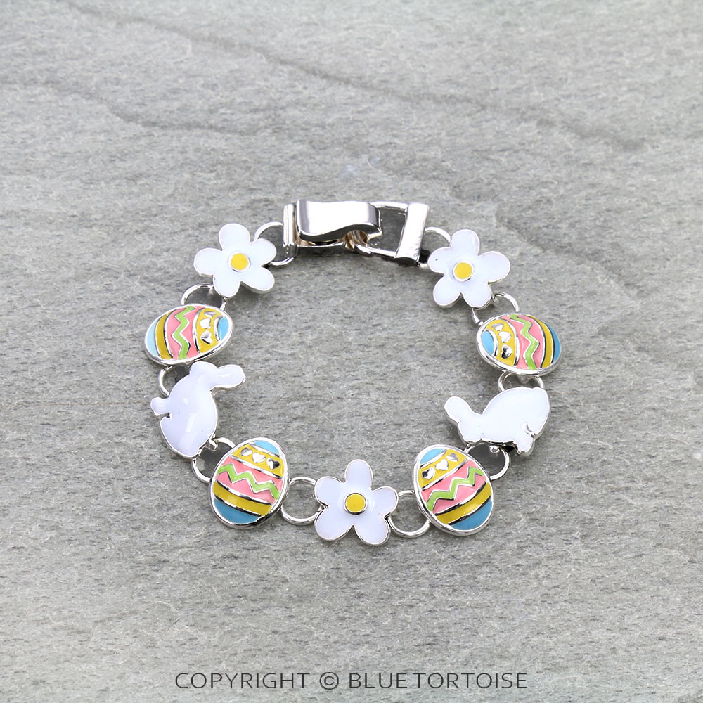 Easter Bunny & Egg Magnetic Bracelet