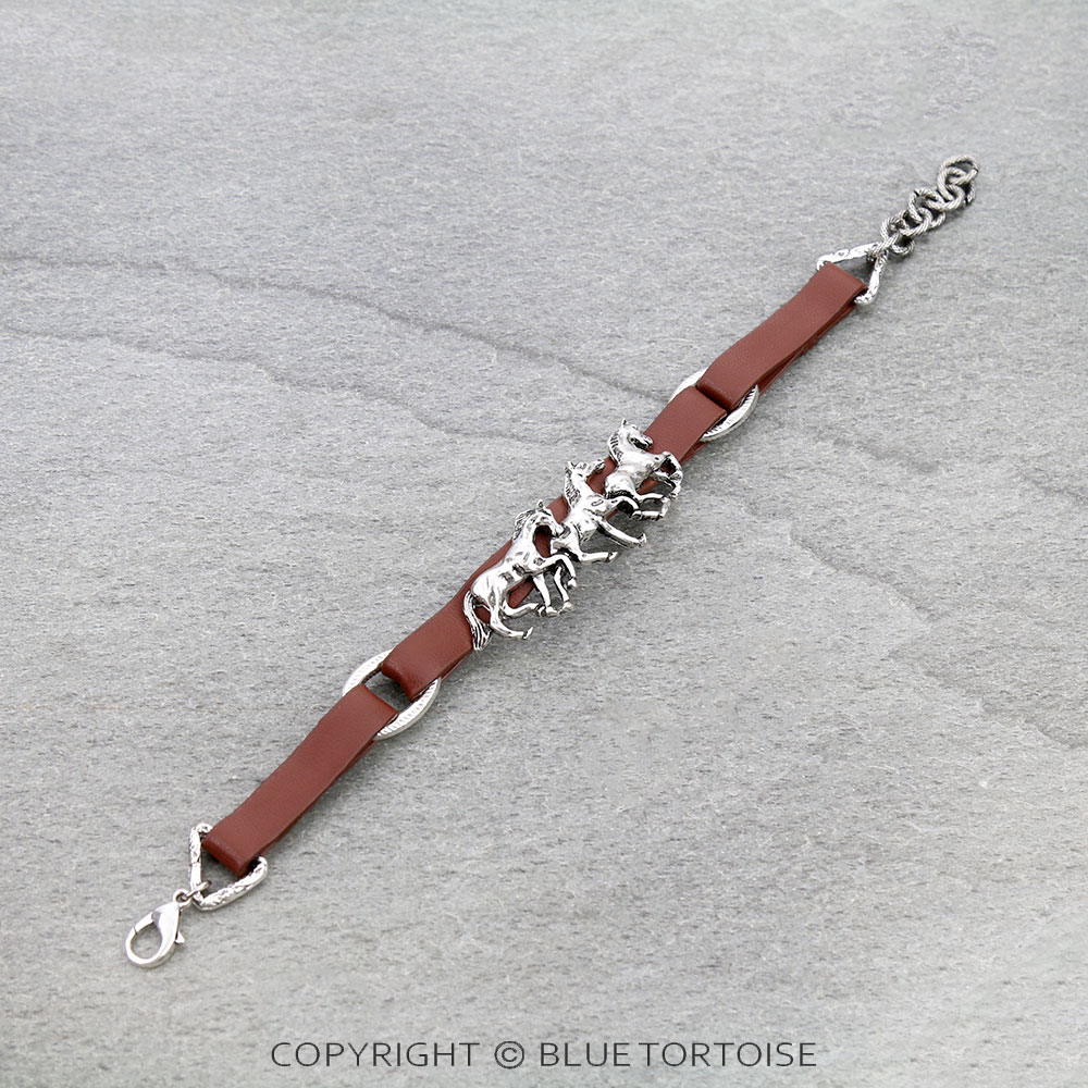 Western Horse Link Bracelet - Image 2