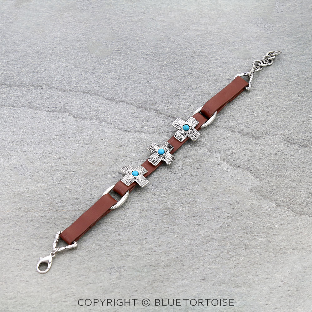 Western Cross Link Bracelet - Image 2