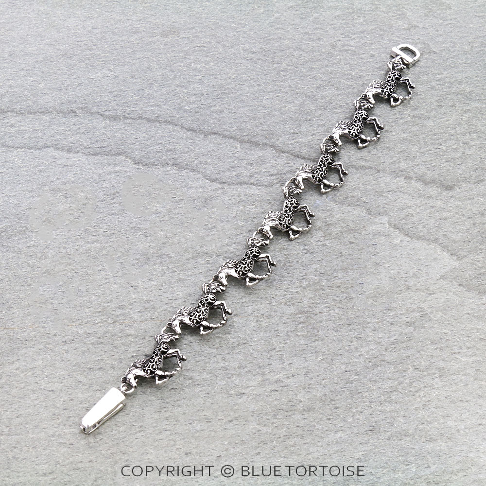 Western Filigree Horse Link Bracelet - Image 2