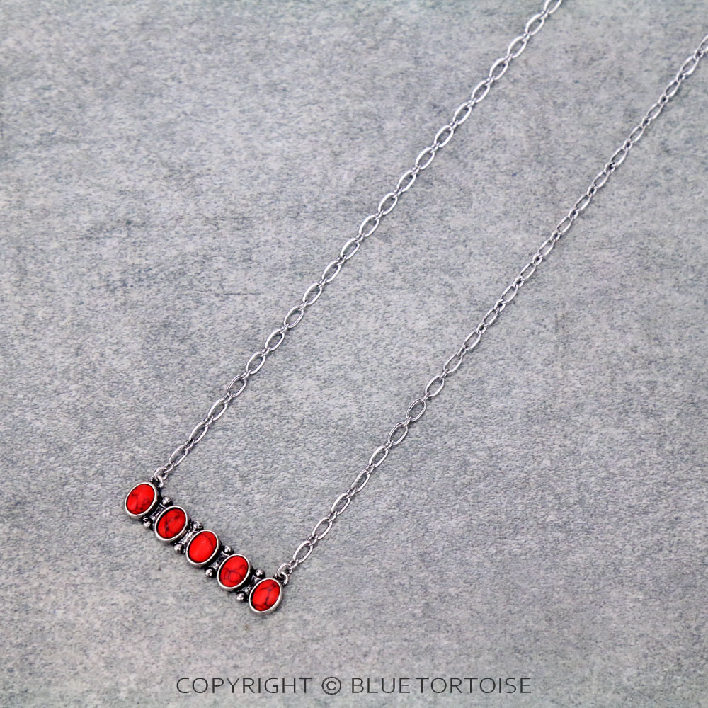 Stone Bar Necklace