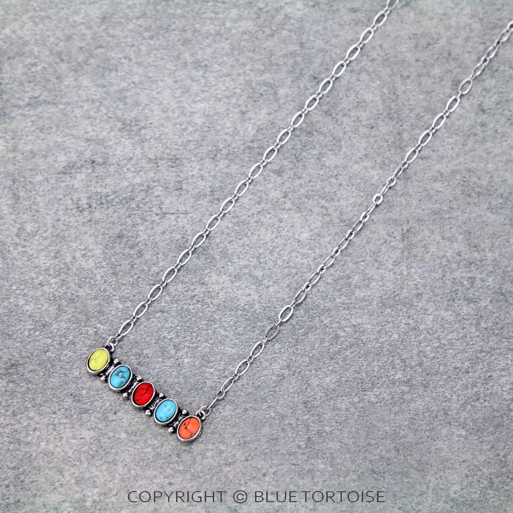 Stone Bar Necklace