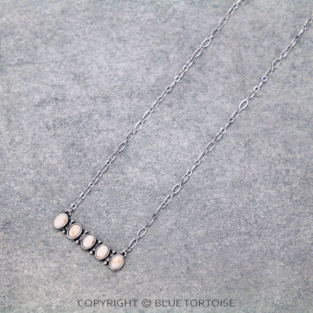 Stone Bar Necklace