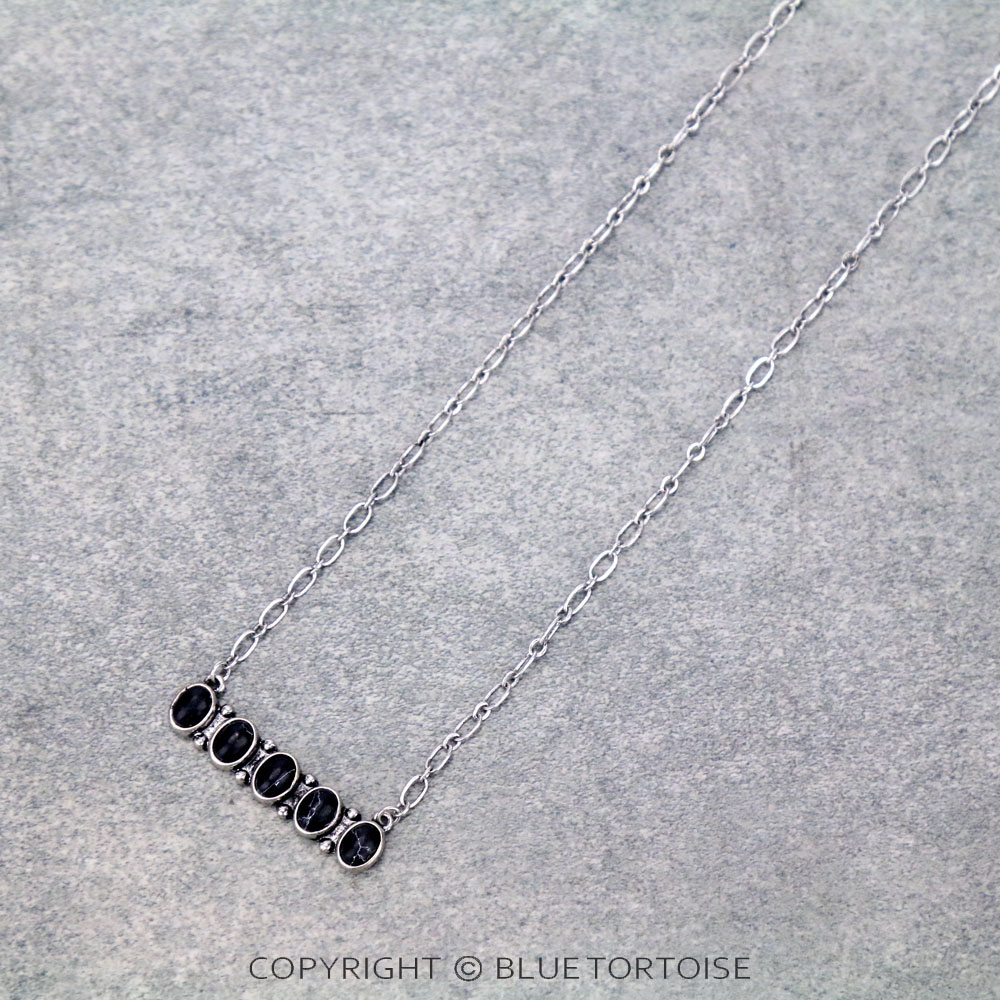 Stone Bar Necklace