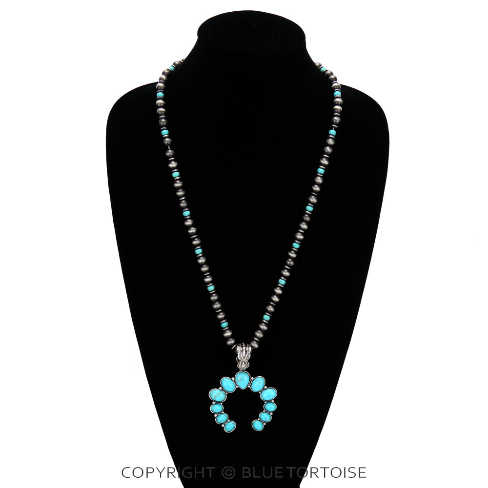 Squash Blossom Pendant Necklace - Image 2