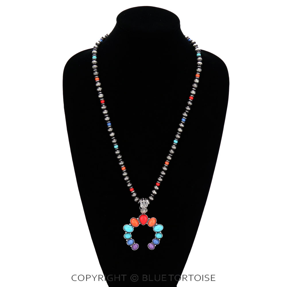 Squash Blossom Pendant Necklace - Image 2