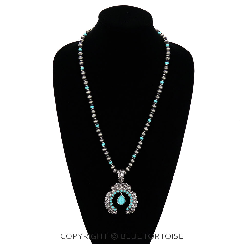 Squash Blossom Pendant Necklace - Image 2