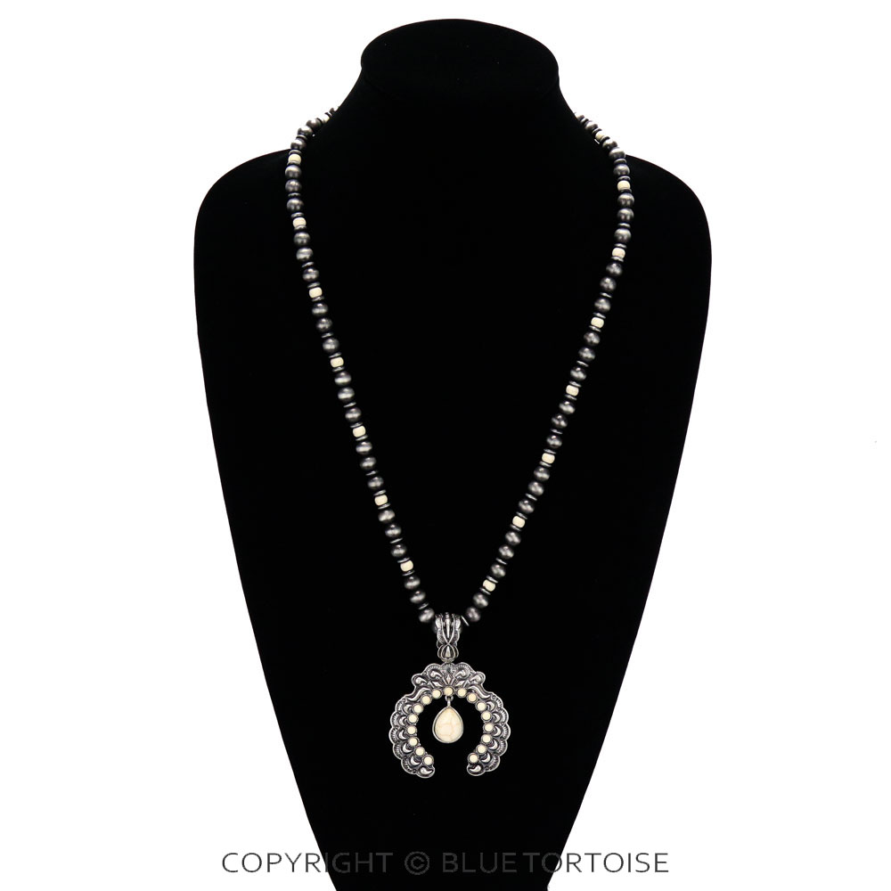 Squash Blossom Pendant Necklace - Image 2