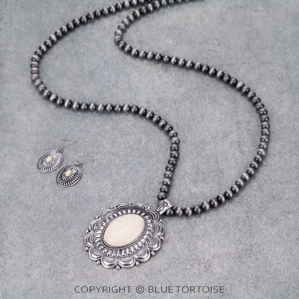Western Concho Necklace Set