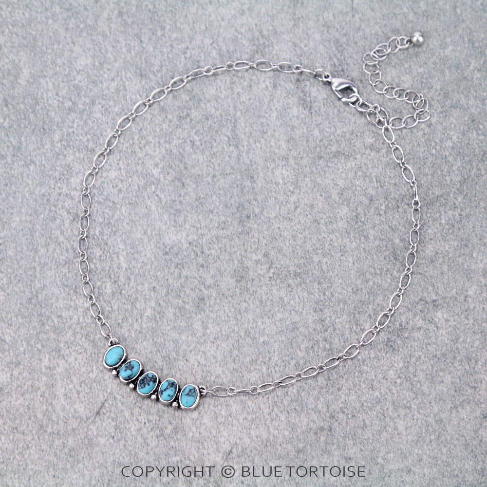 Stone Bar Pendant Choker