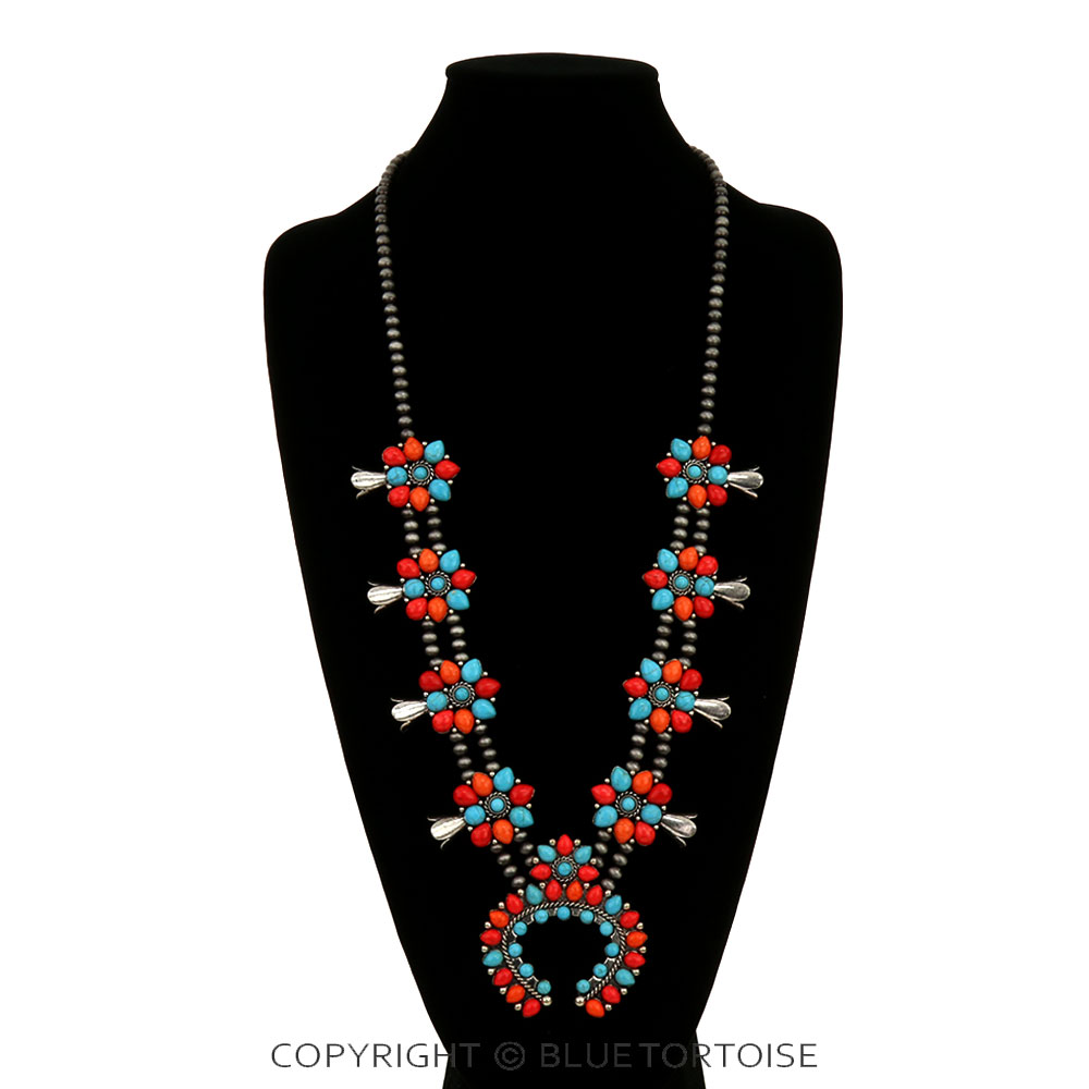 Western Squash Blossom Necklace - Image 2