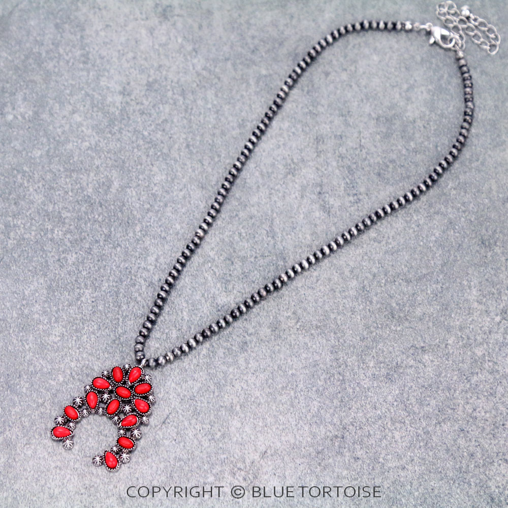 Squash Blossom Pendant Necklace