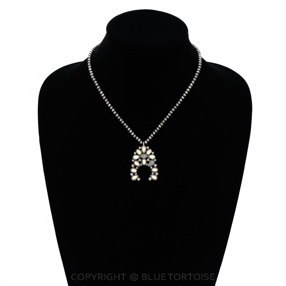 Squash Blossom Pendant Necklace - Image 2