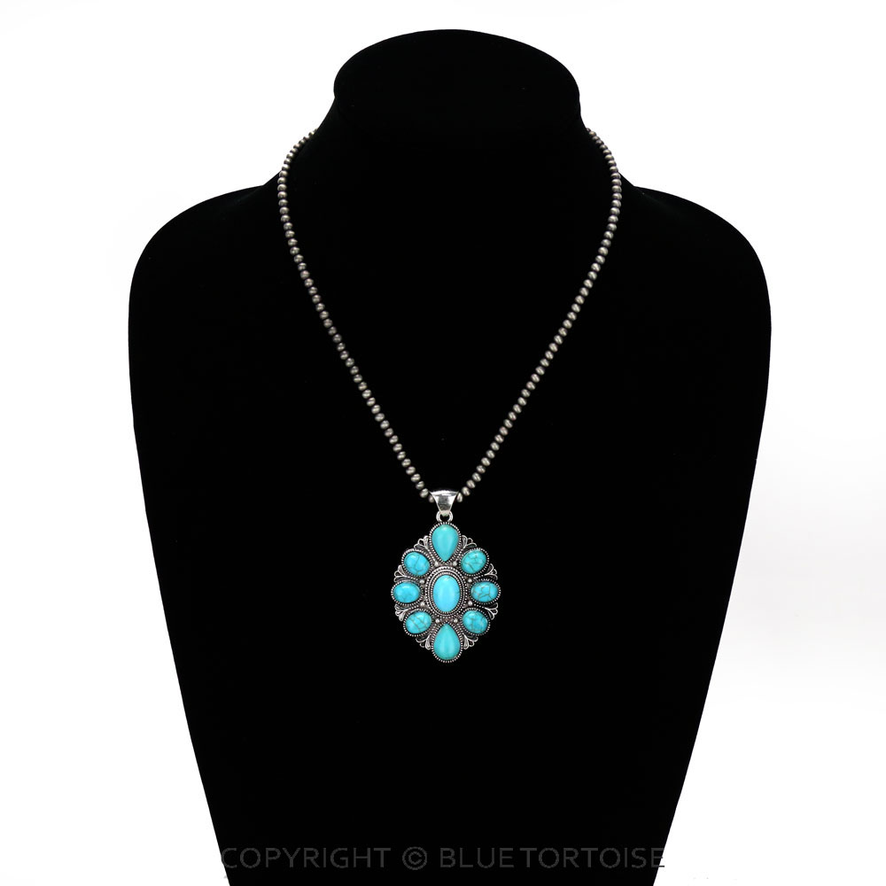 Western Concho Pendant Necklace - Image 2