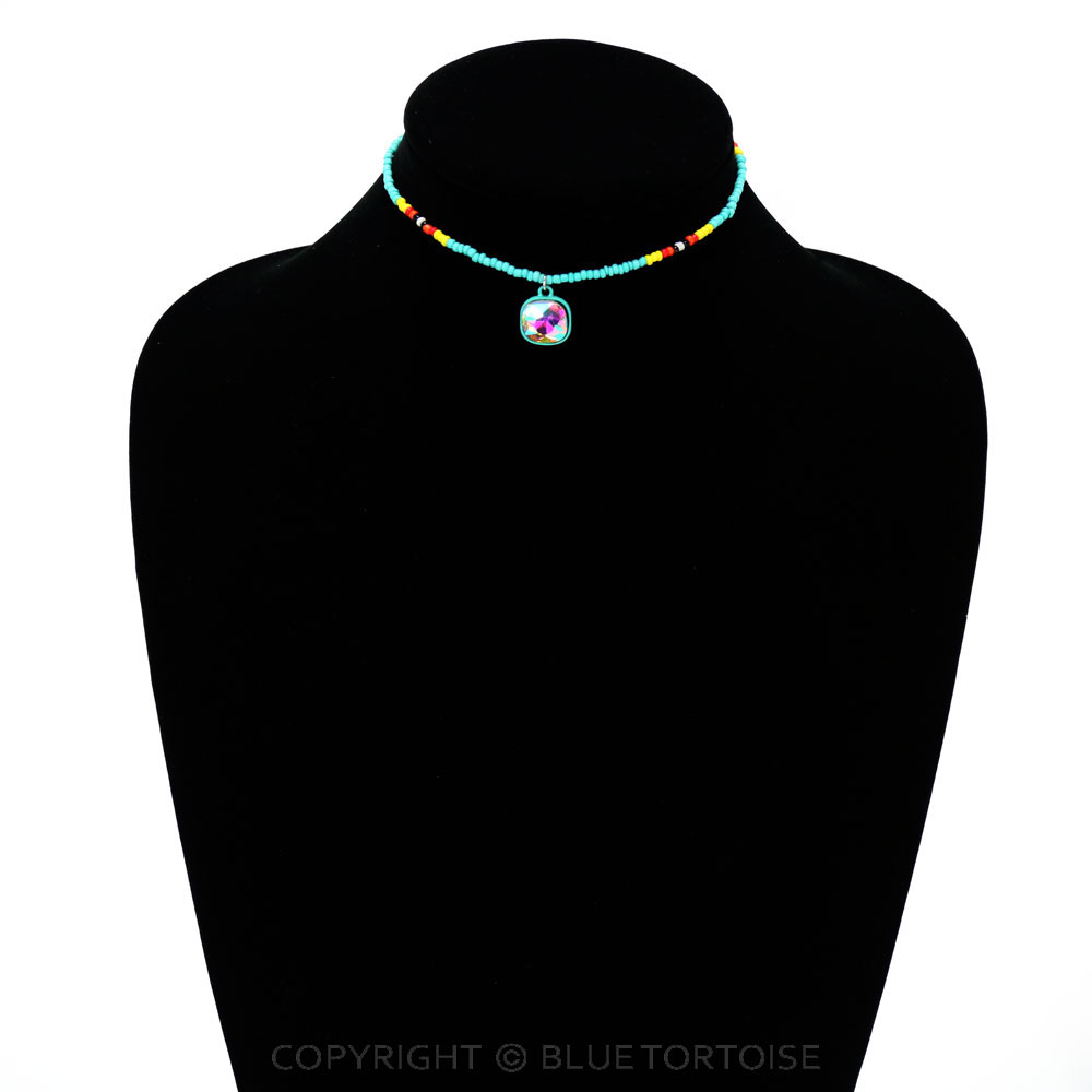 Seed Bead with Glass Stone Choker - Image 2