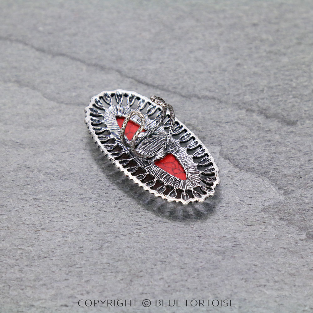 Concho Stone Adjustable Ring - Image 2