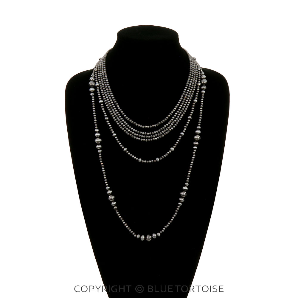 6Row Navajo Style Pearl Necklace - Image 2