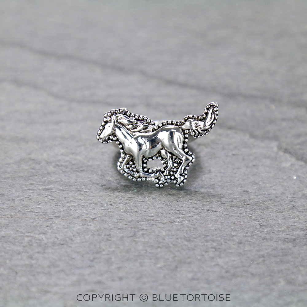 Horse Tailored Ball Texture Stretch Ring