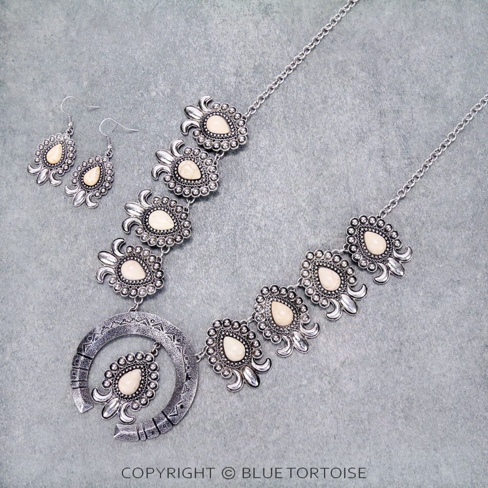 Western Squash Blossom Necklace Set
