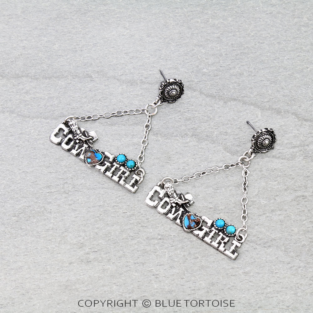 Western Cowgirl Stud Earrings
