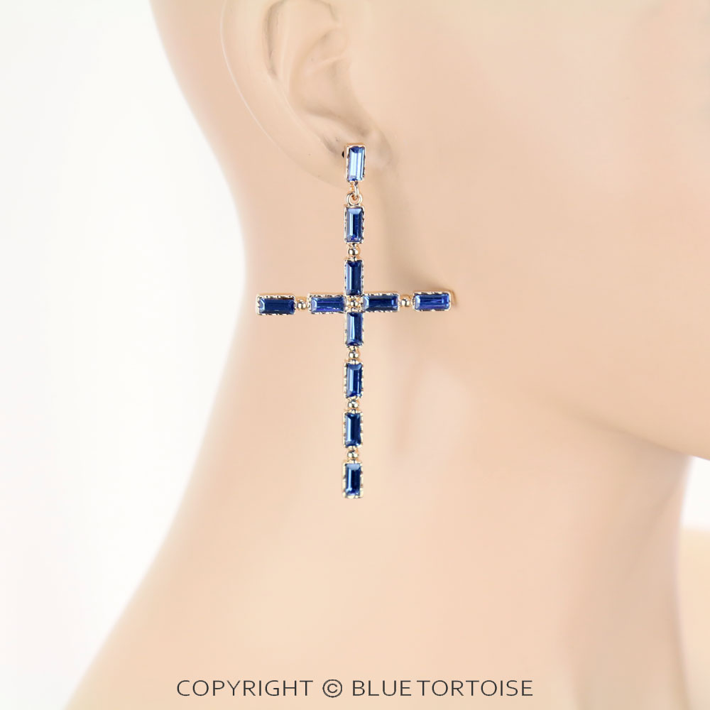 Fashion Cross Stud Earrings - Image 2