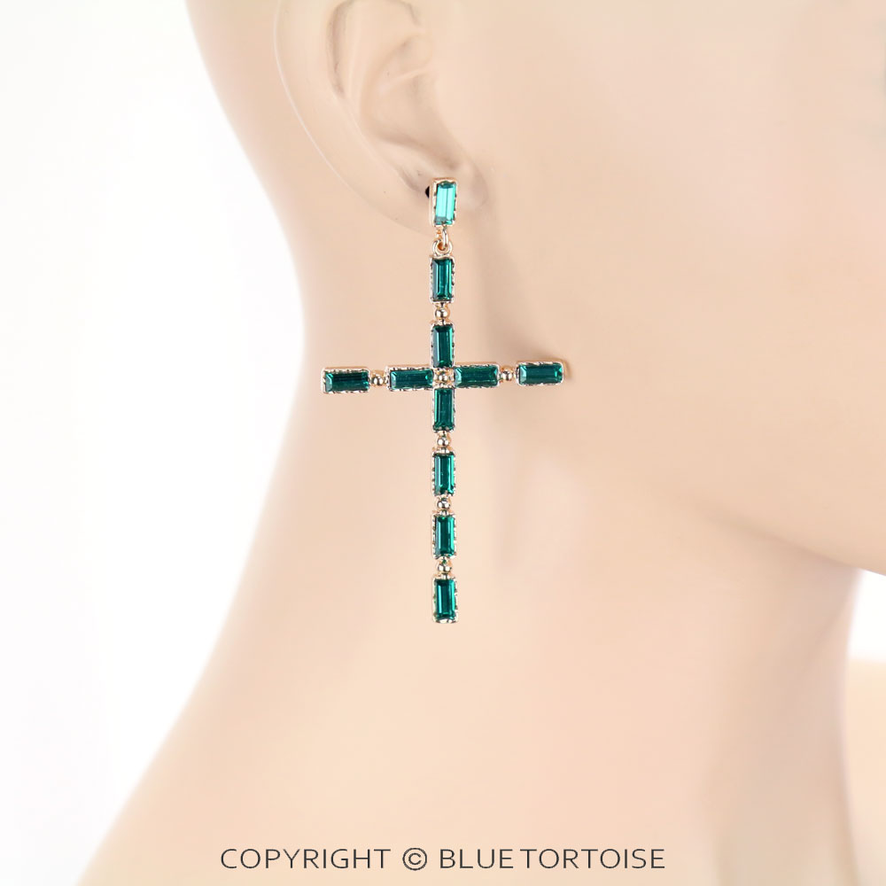 Fashion Cross Stud Earrings - Image 2