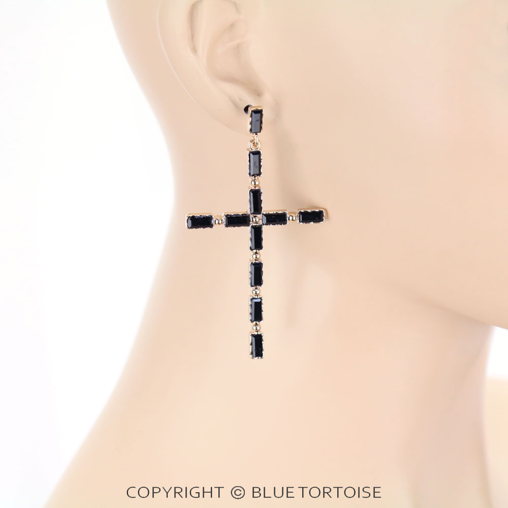 Fashion Cross Stud Earrings - Image 2