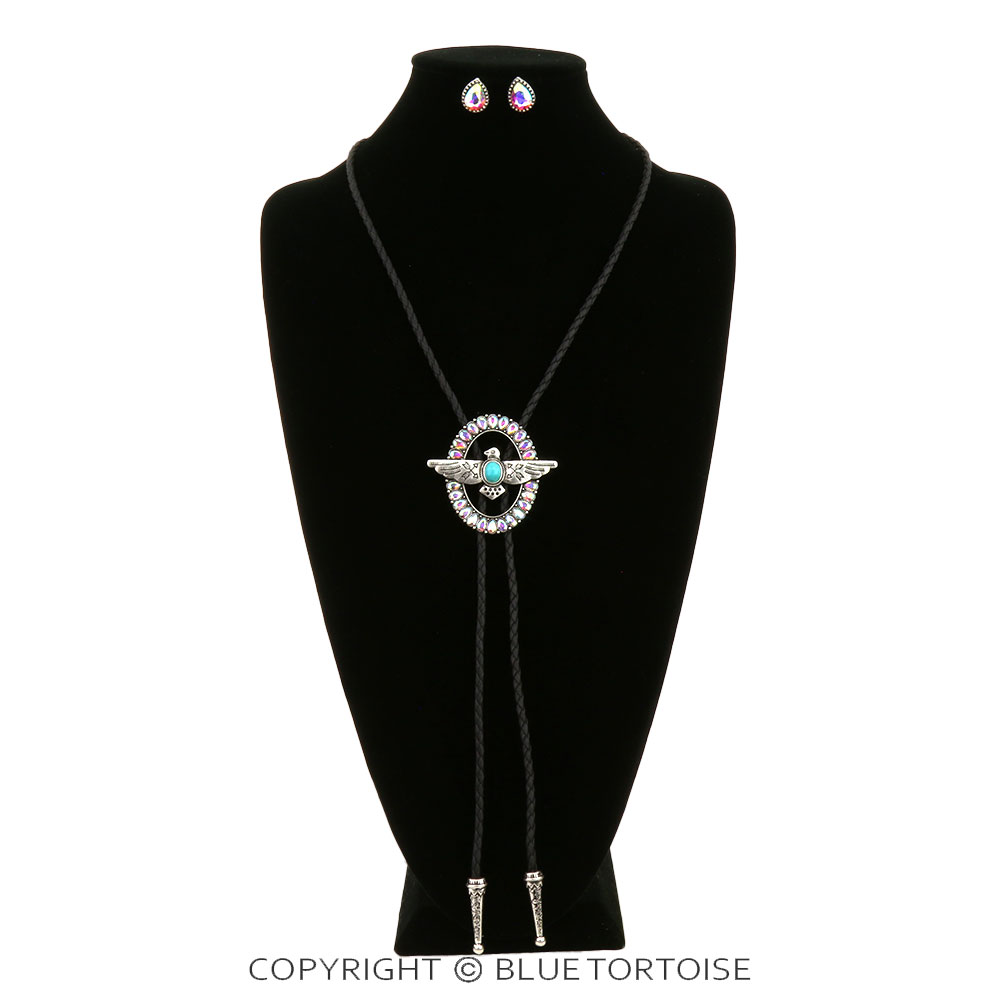 Western Thunderbird Bolo Necklace Set - Image 2