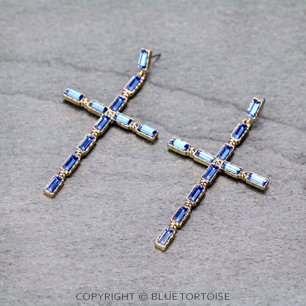 Fashion Cross Stud Earrings