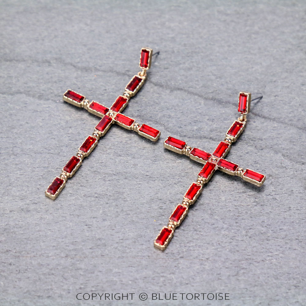 Fashion Cross Stud Earrings