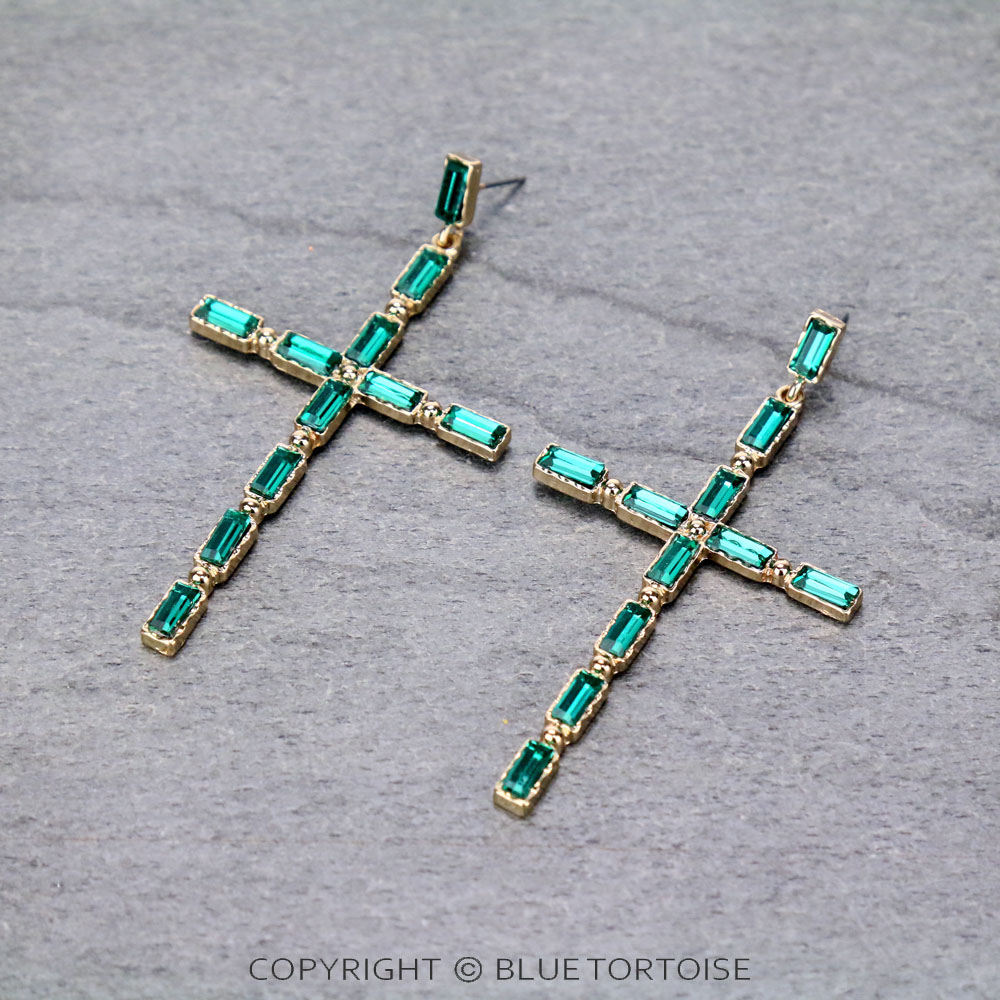 Fashion Cross Stud Earrings