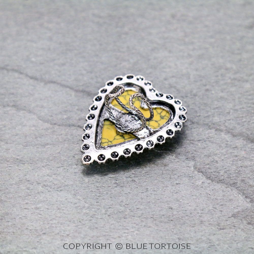 Heart Stone Adjustable Ring - Image 2