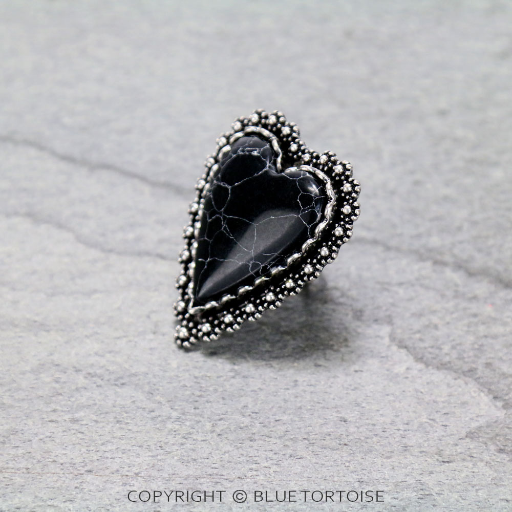 Heart Stone Adjustable Ring - Image 3
