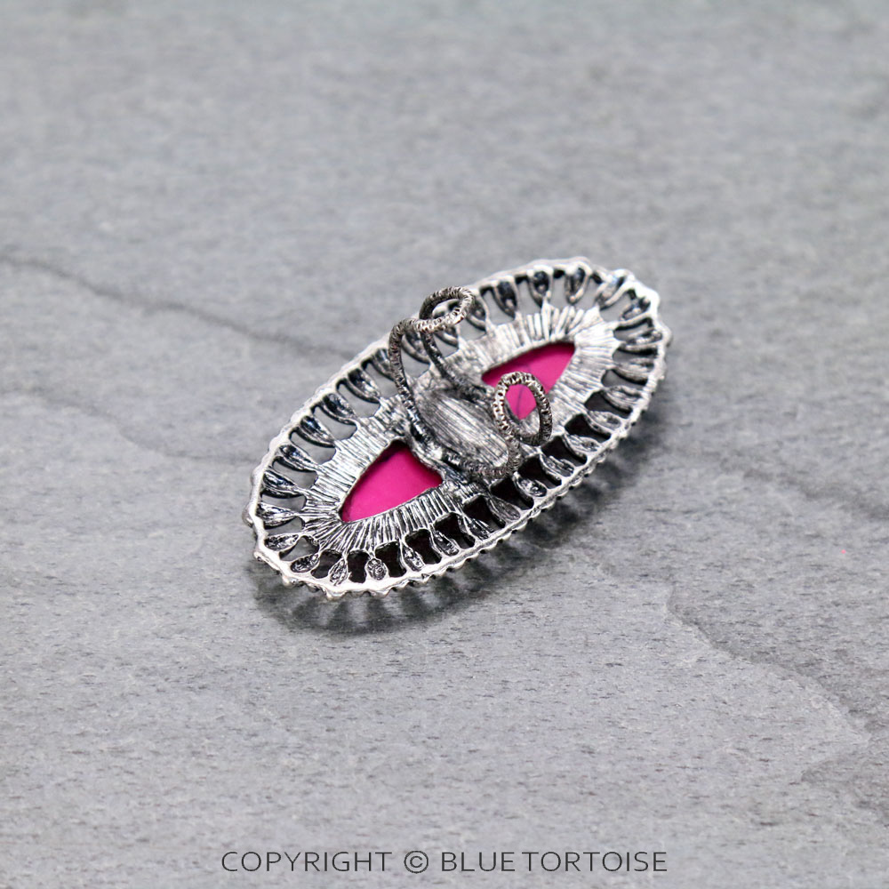 Concho Stone Adjustable Ring - Image 2