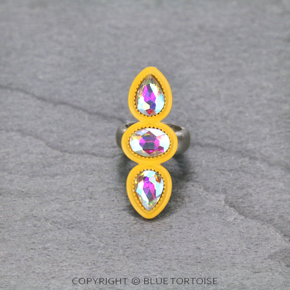 Glass Stone Stretch Ring
