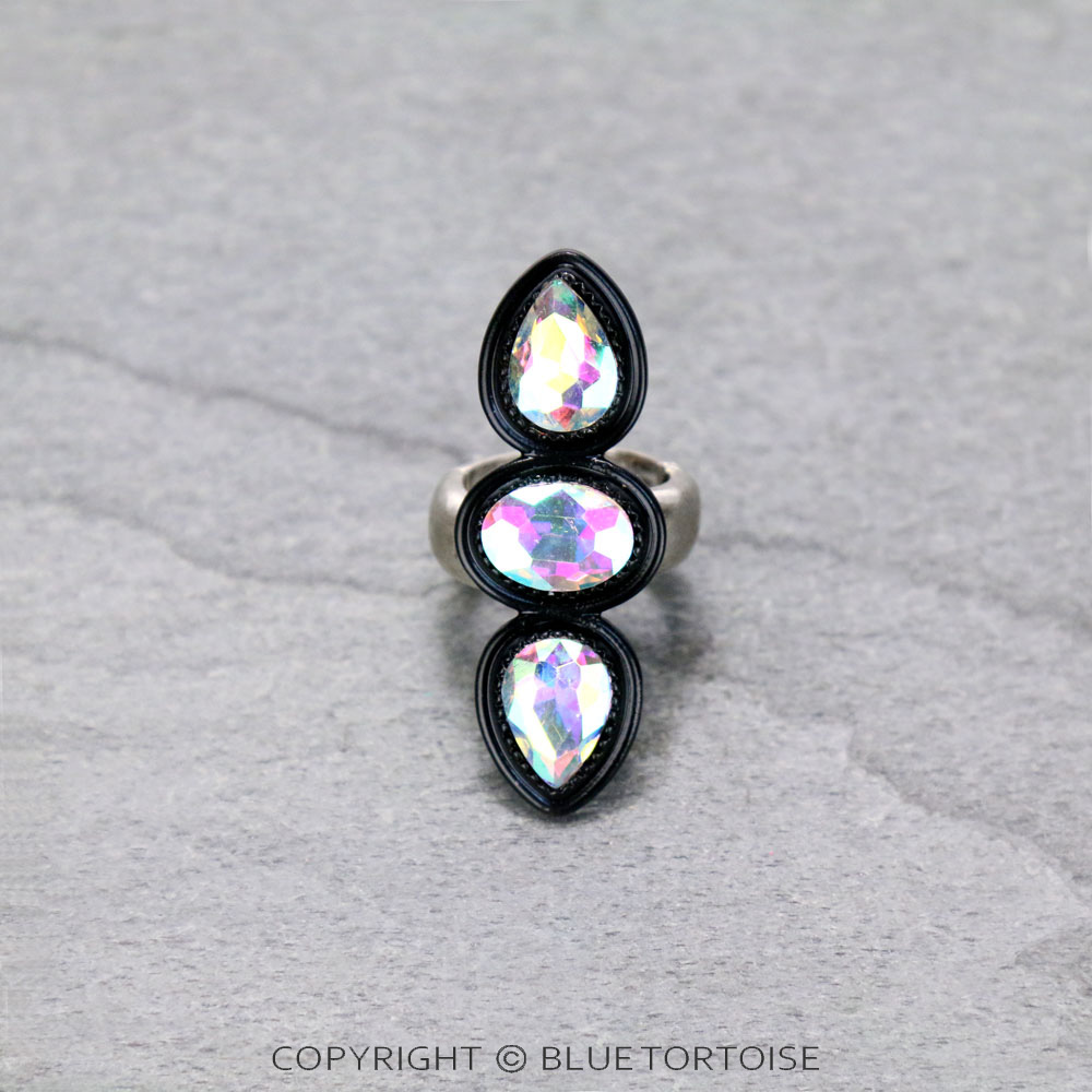 Glass Stone Stretch Ring