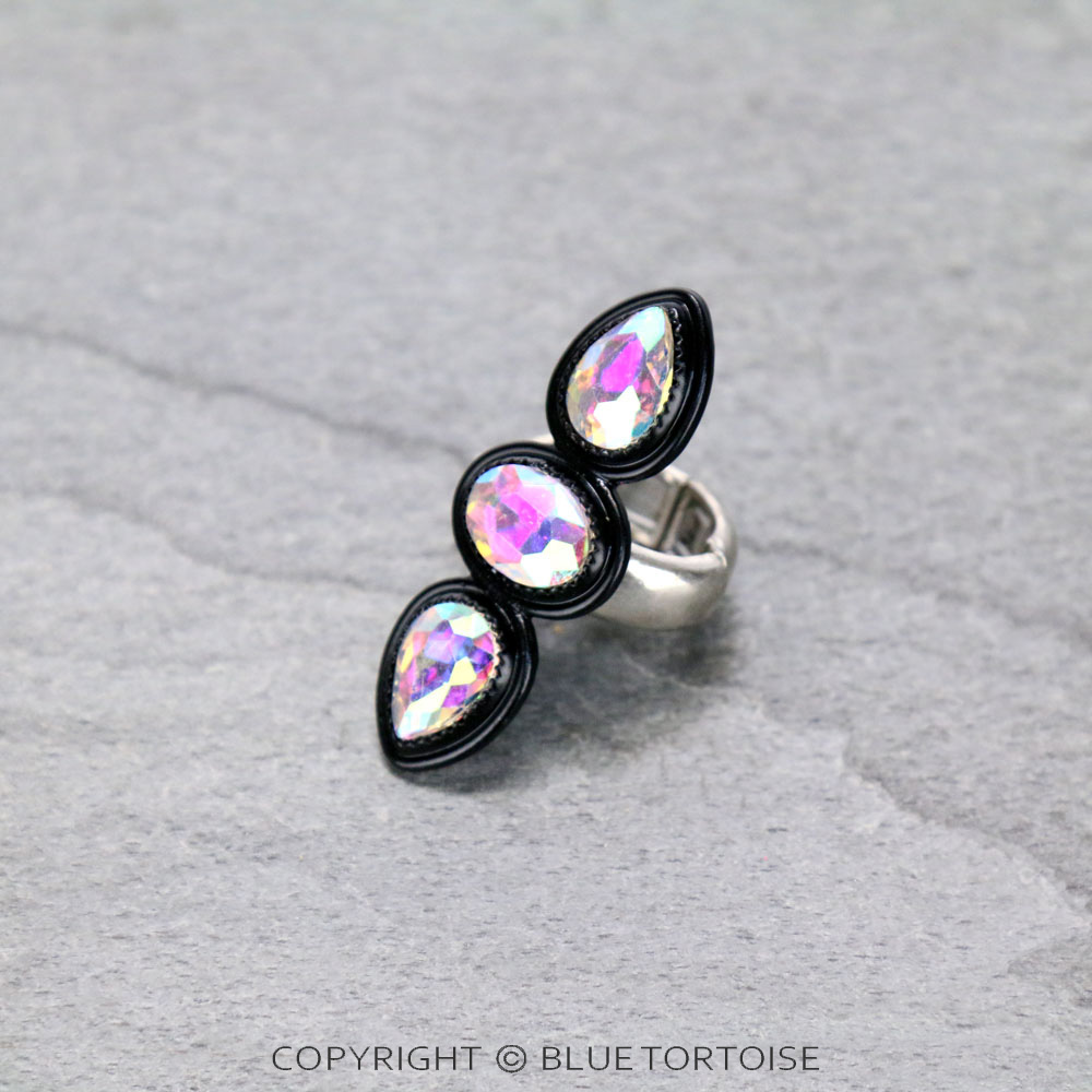 Glass Stone Stretch Ring - Image 3