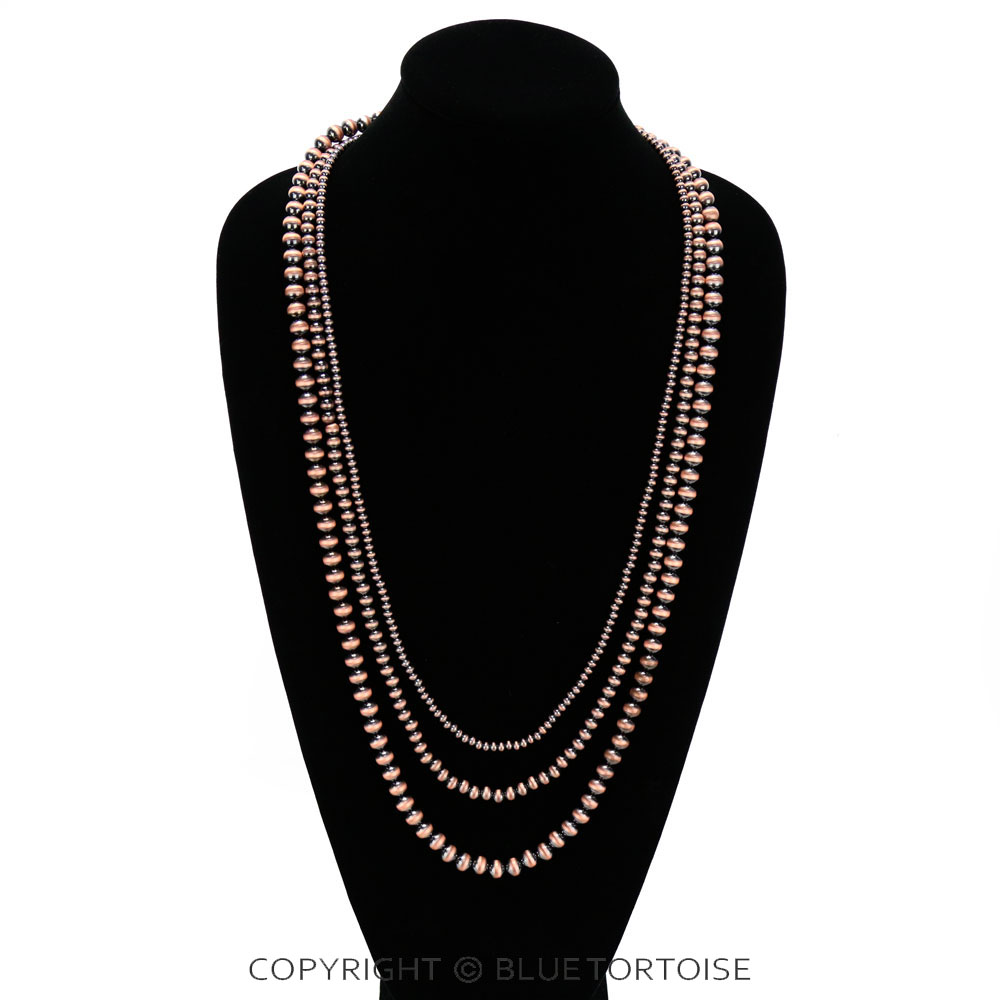 Multi Layered Navajo Style Bead Necklace - Image 2