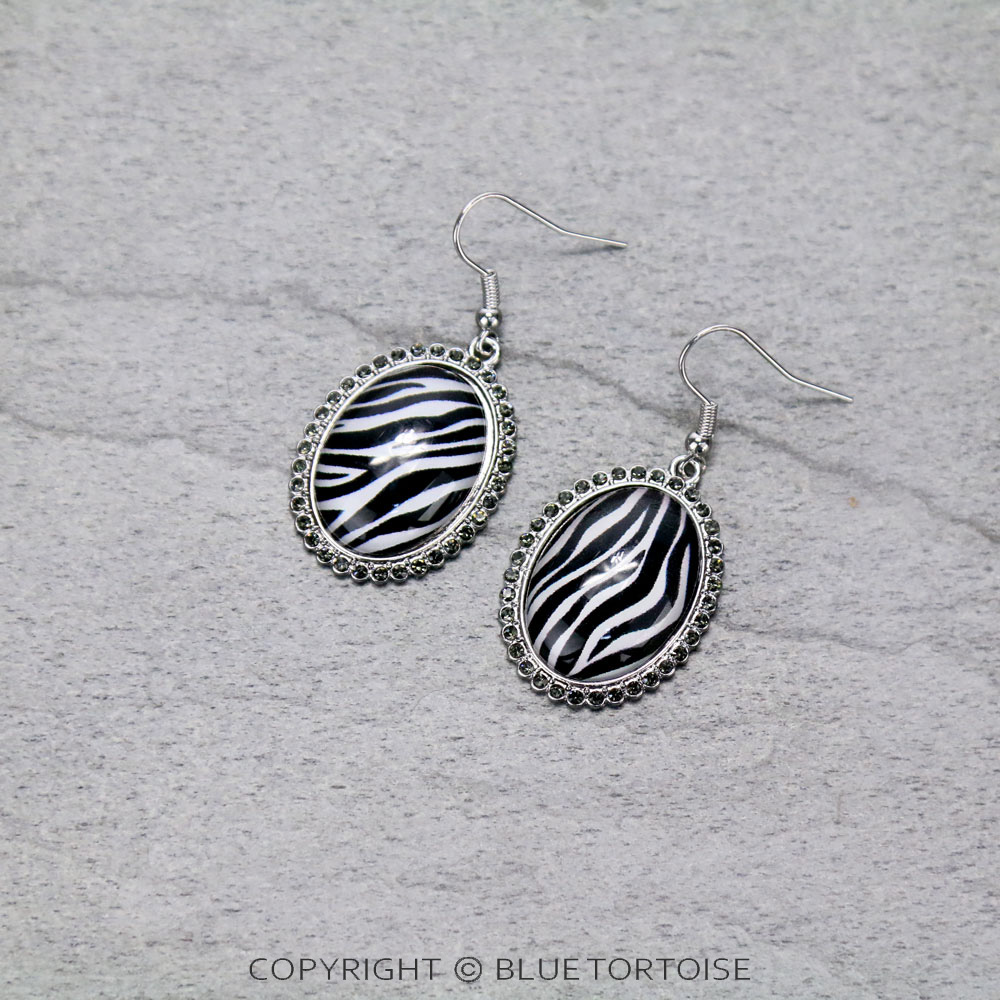 Leopard Bubble Dangle Earrings