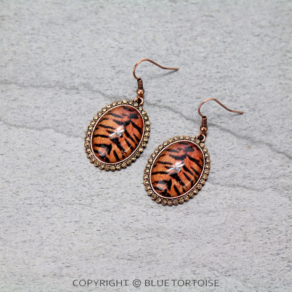 Leopard Bubble Dangle Earrings