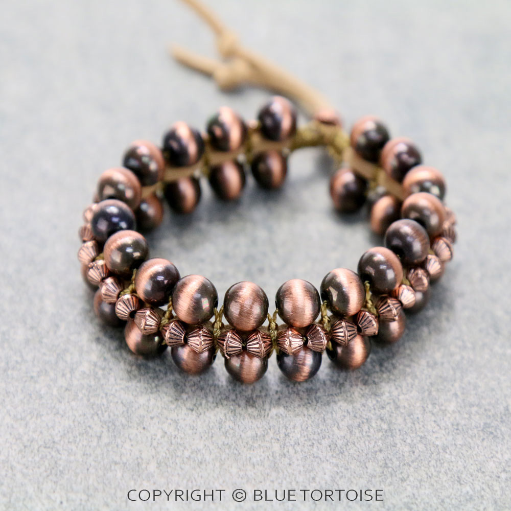 Navajo Style Pearl Friendship Bracelet